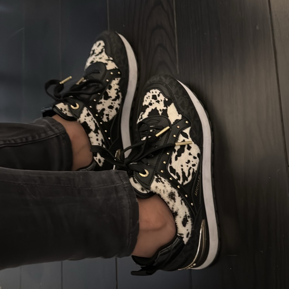 Michael Kors trainer sneakers with calf hair - Picture 4 of 5